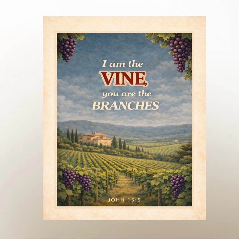 DDS Art Print, 8x10, Bible Verse, Paper Print, Unframed, Travel Series